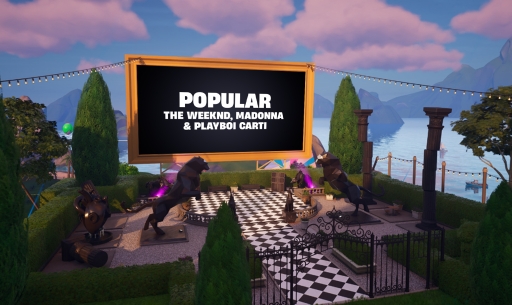THE MUSIC VIDEO FOR “POPULAR” DEBUTS EXCLUSIVELY IN FORTNITE FESTIVAL!