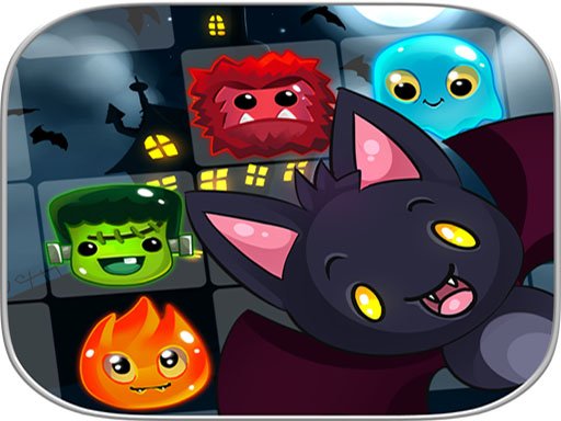 HAPPY Halloween monstres Witch - Match 3 Puzzle